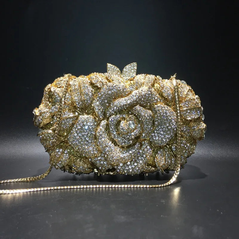 Rose Crystal Clutch