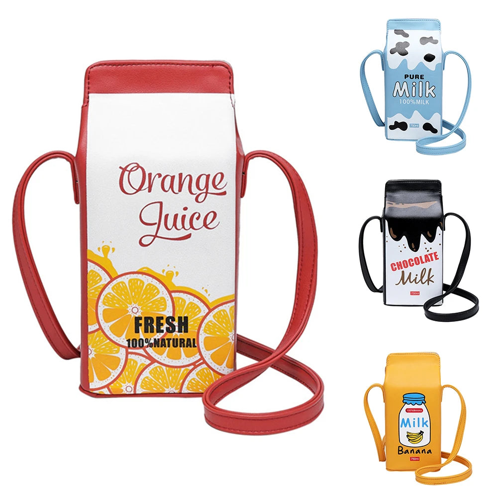 Milk Or Juice Box Crossbody Bag