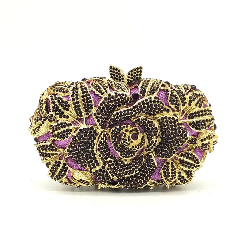 Rose Crystal Clutch