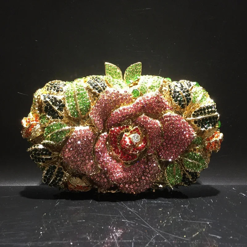 Rose Crystal Clutch