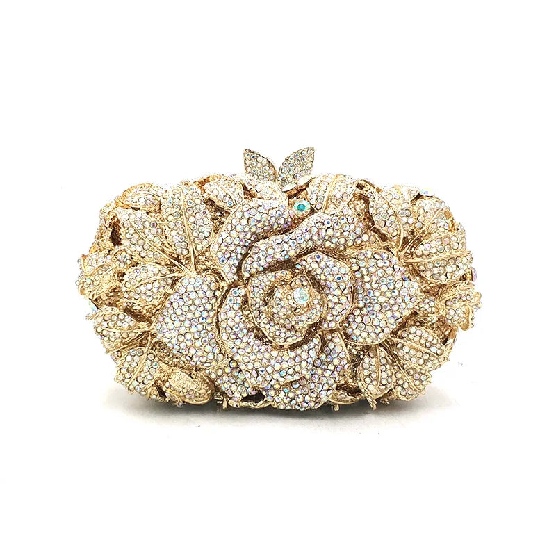 Rose Crystal Clutch