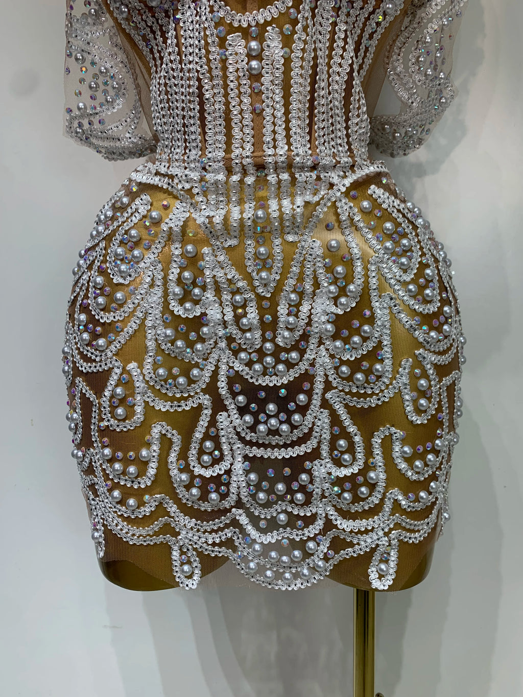 Diamond Mini Off The Shoulder Dress