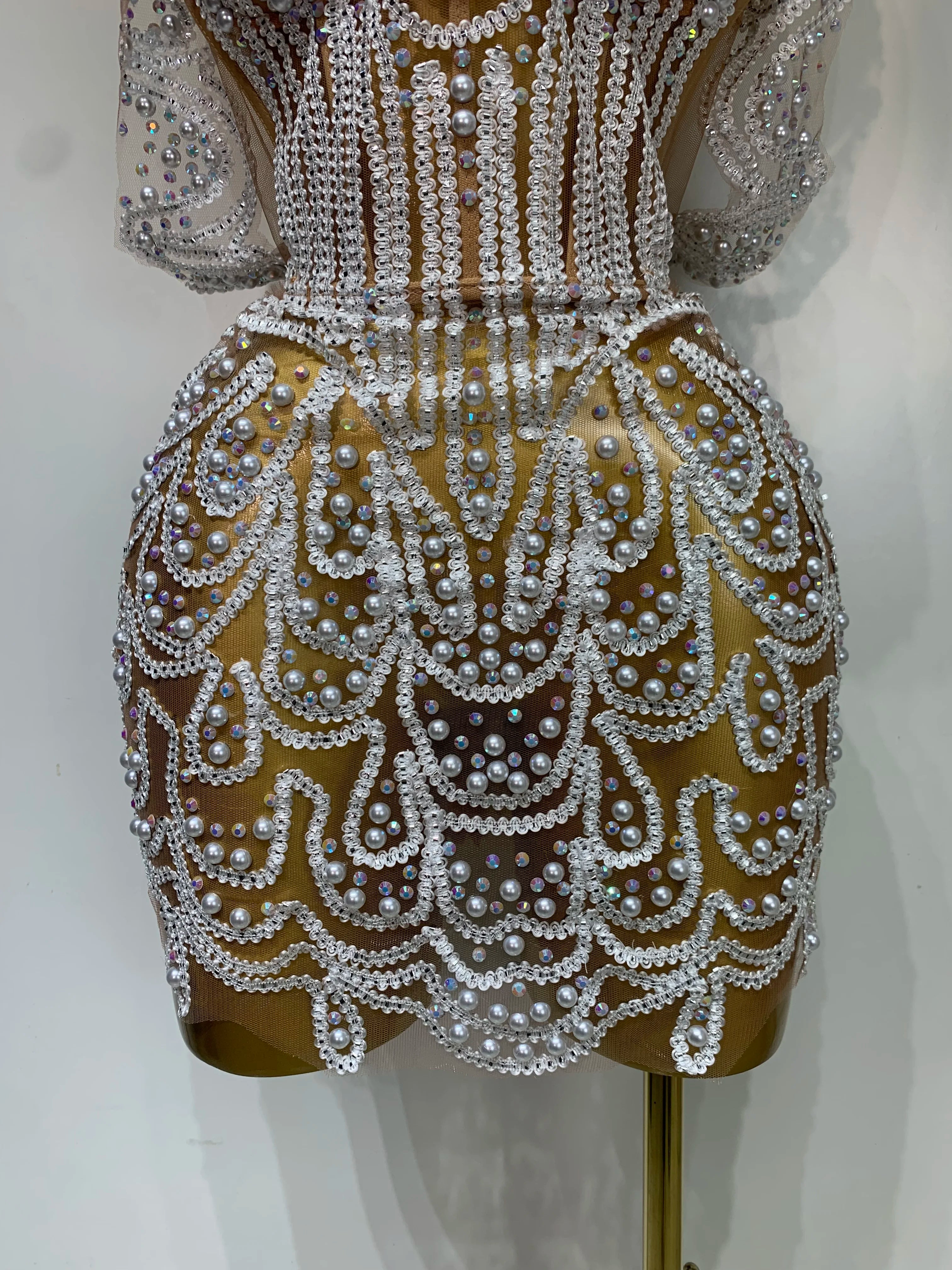 Diamond Mini Off The Shoulder Dress
