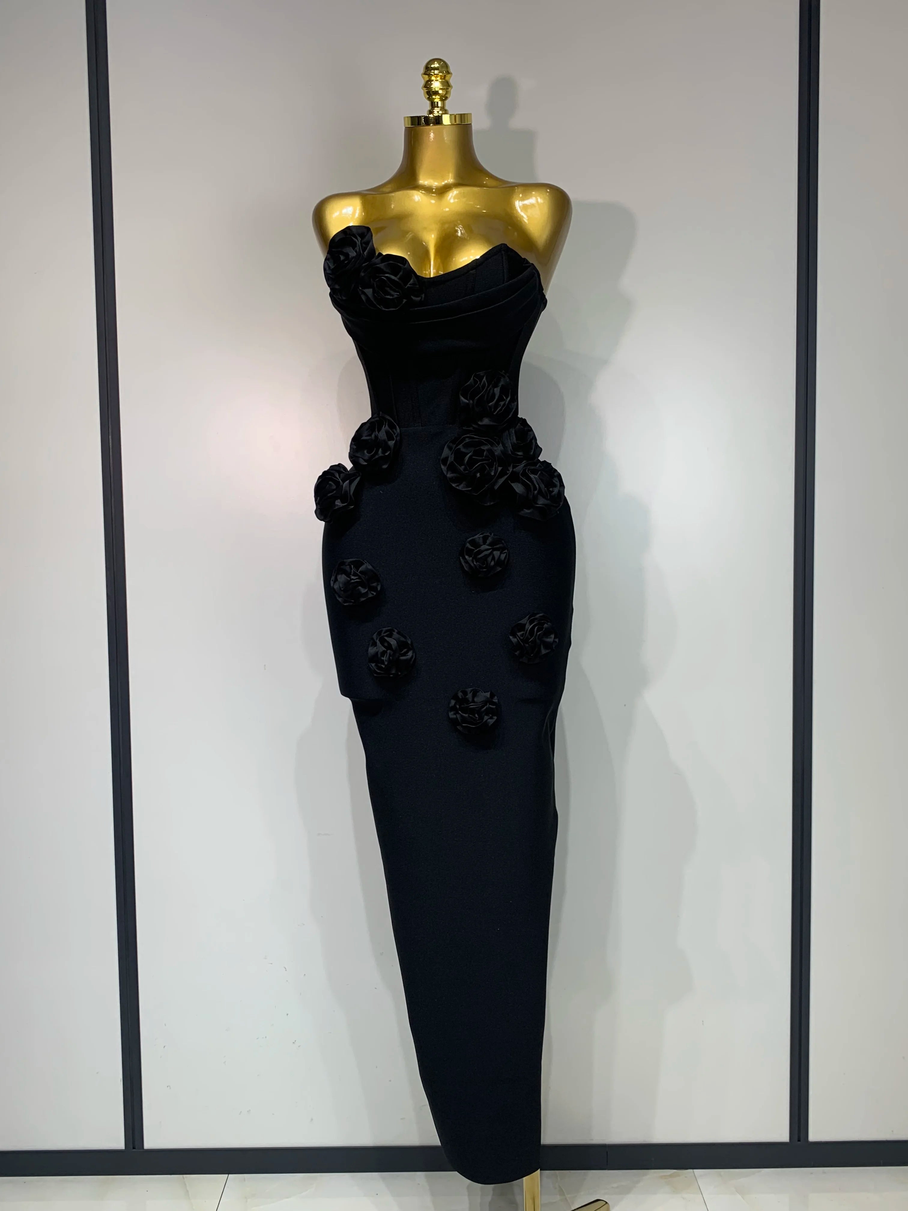 Rose Corset Tube Dress