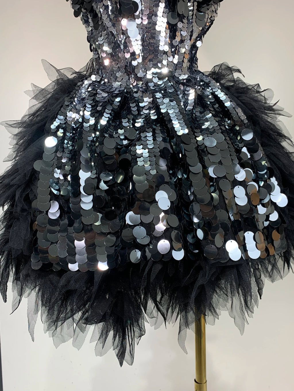 Bad Gyal Sequin Two Piece Skirt Set