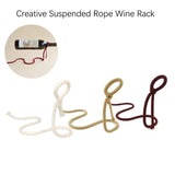 Floating Rope Wine Rack