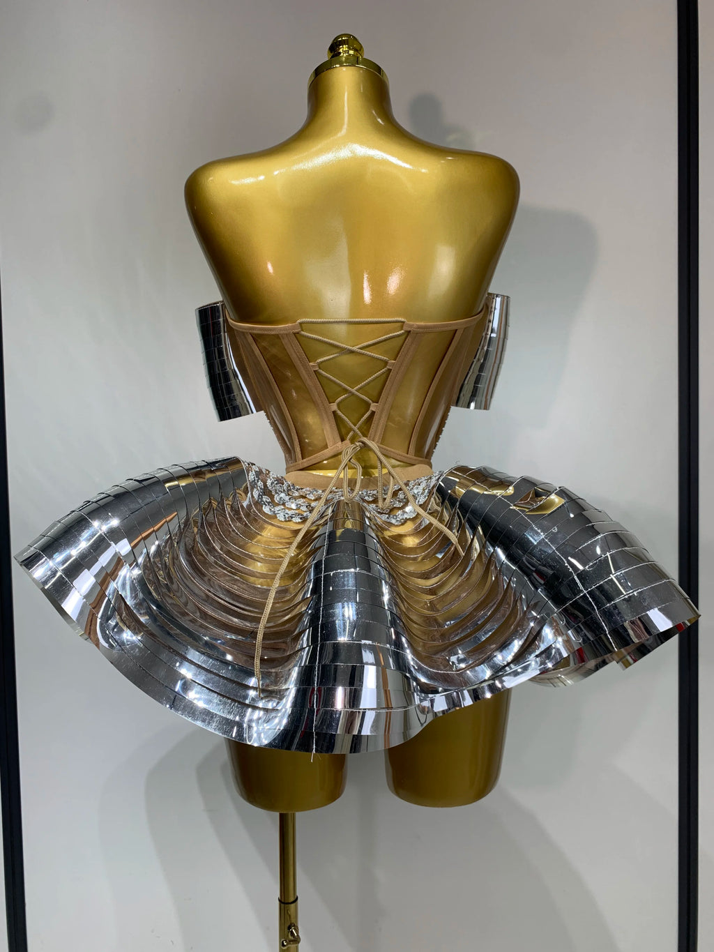 Shiney Two Piece Skirt Set
