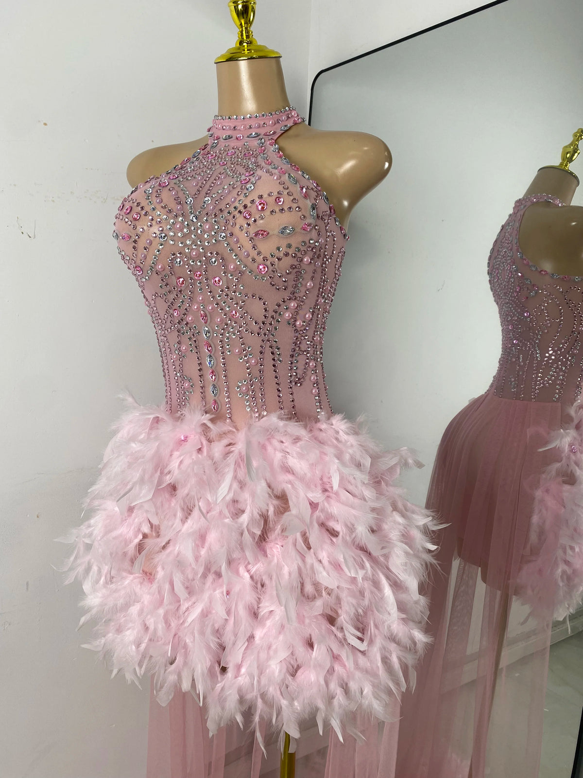I'm Blushing Mesh Dress