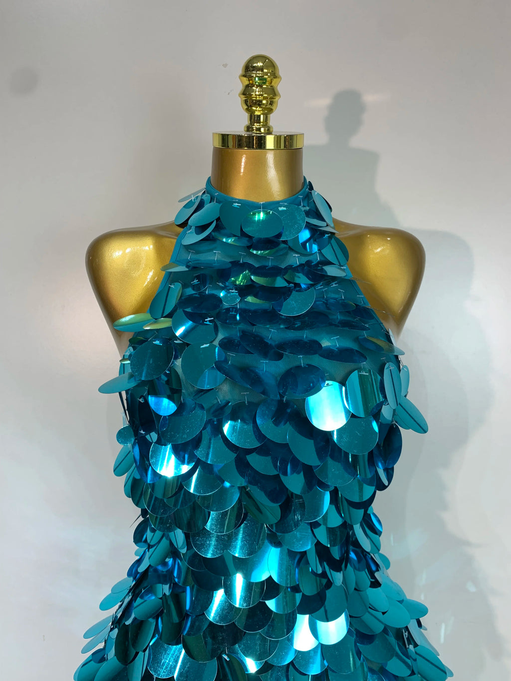 Halter Sequin Mini Dress