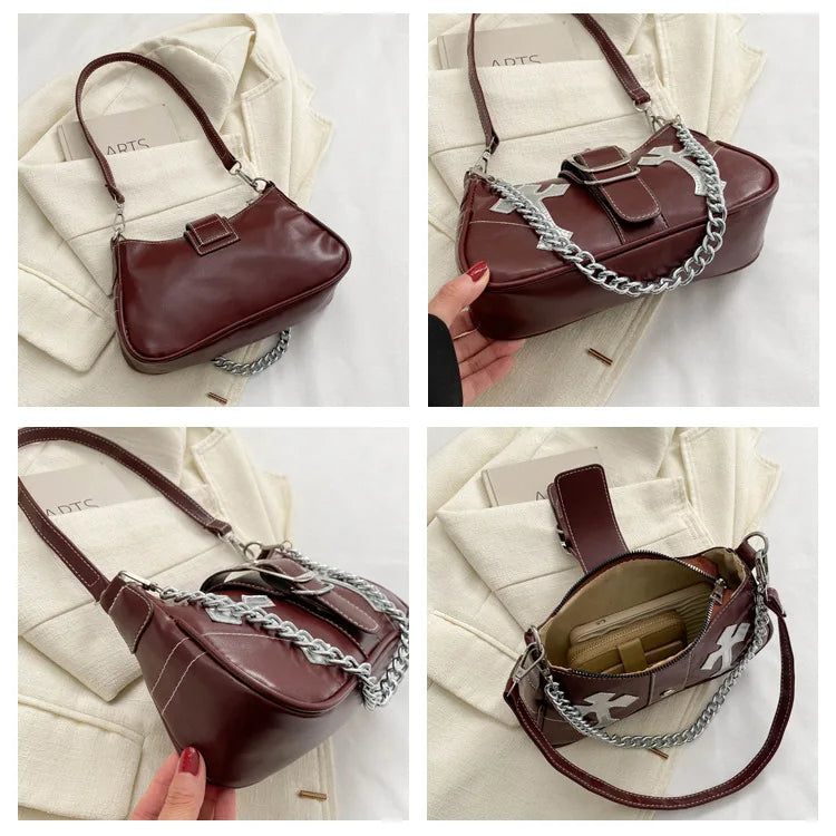 Cross Chain Shoulder Bag