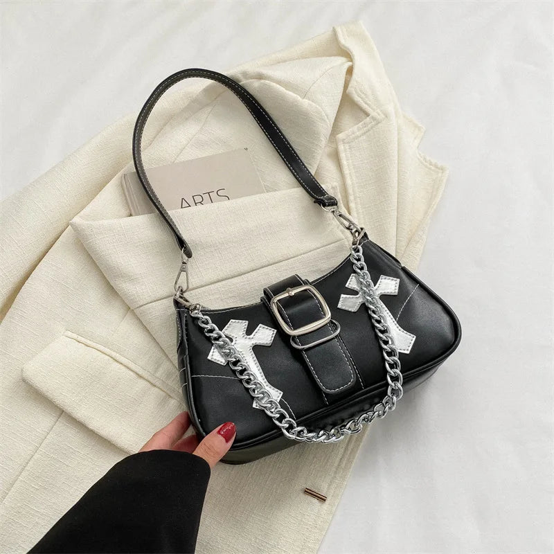 Cross Chain Shoulder Bag