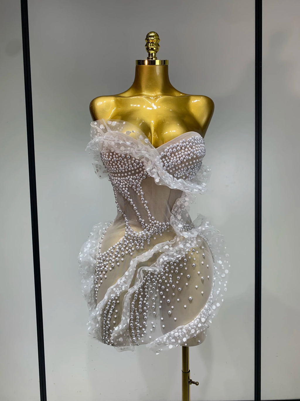 Pearl Mesh Dress