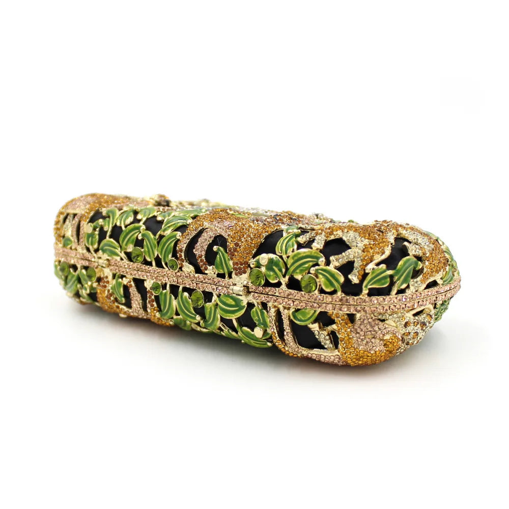 Safari Animals Crystal Clutch