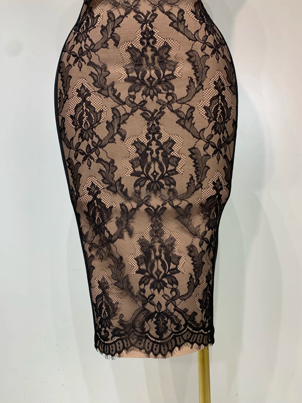 Black Lace Bodycon Bandage Dress