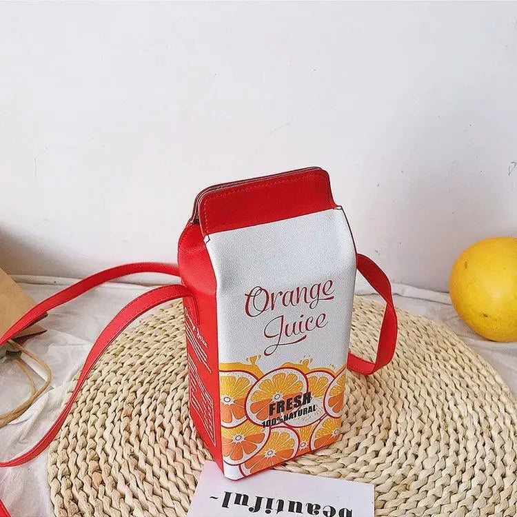 Milk Or Juice Box Crossbody Bag