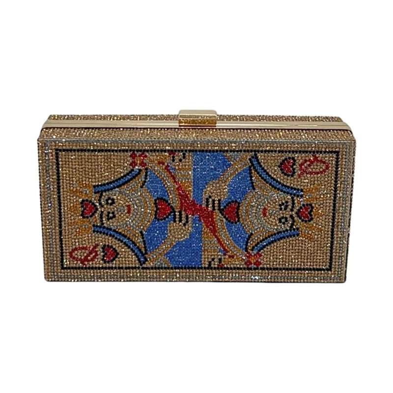 Queen Crystal Rhinestone Clutch