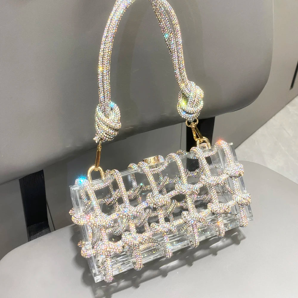 Glitz & Glamour Clear Box Bag