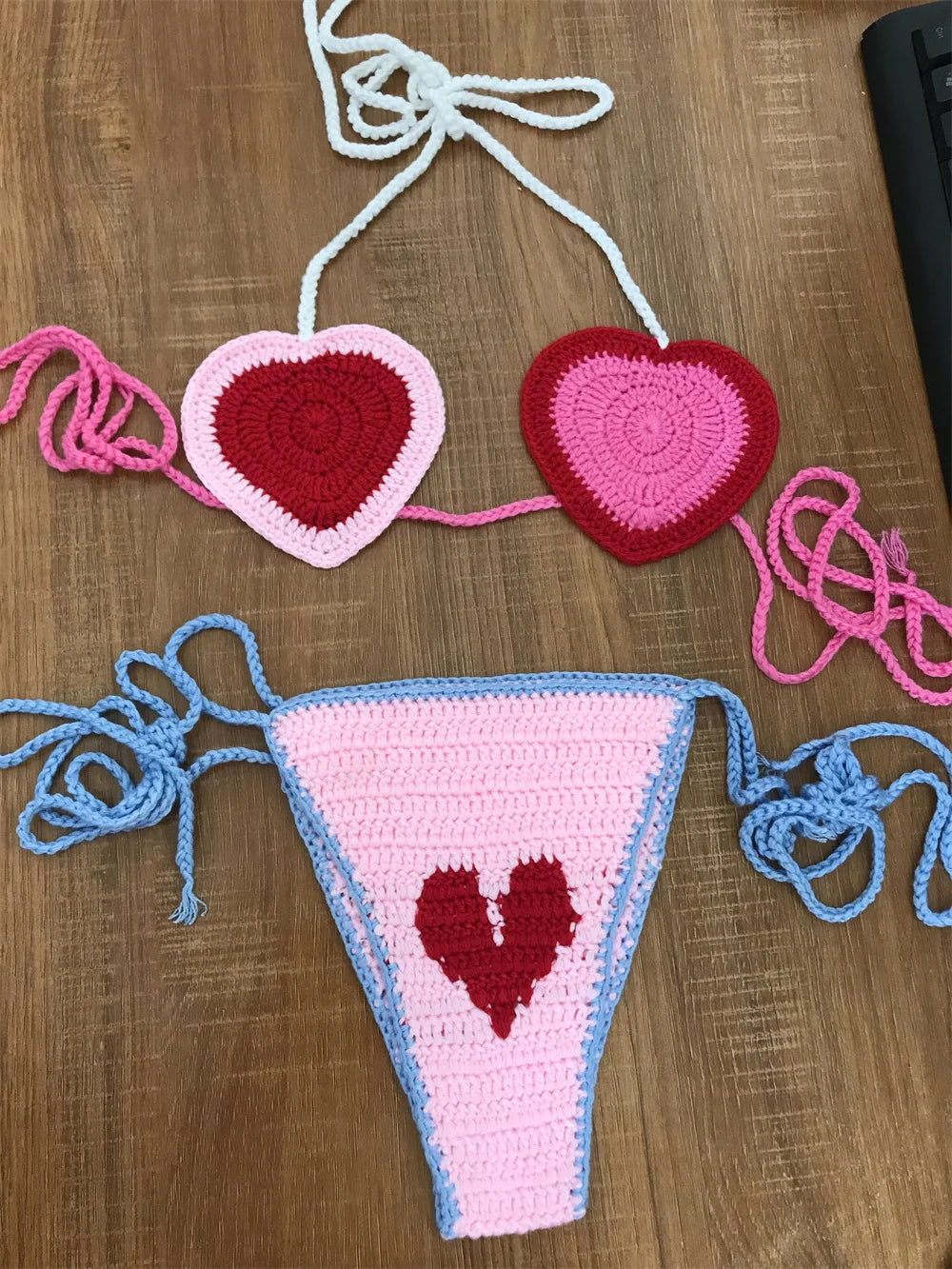 Heart Broke Love Handmade Crochet Bikini