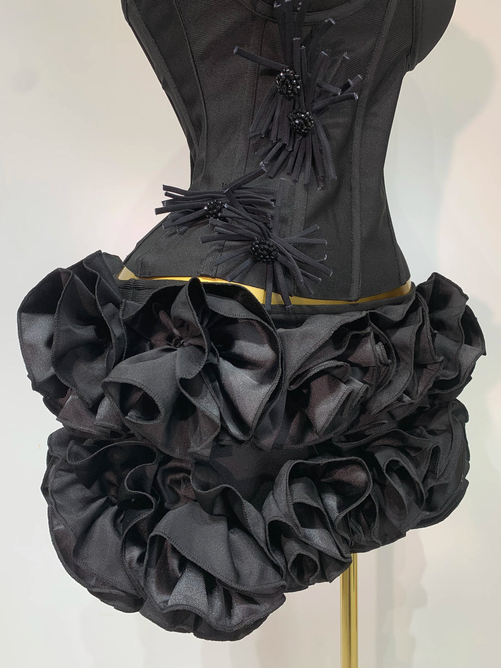 Flower Corset Two Piece Skirt Set