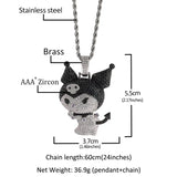 Kuromi Iced Out Tennis Chain