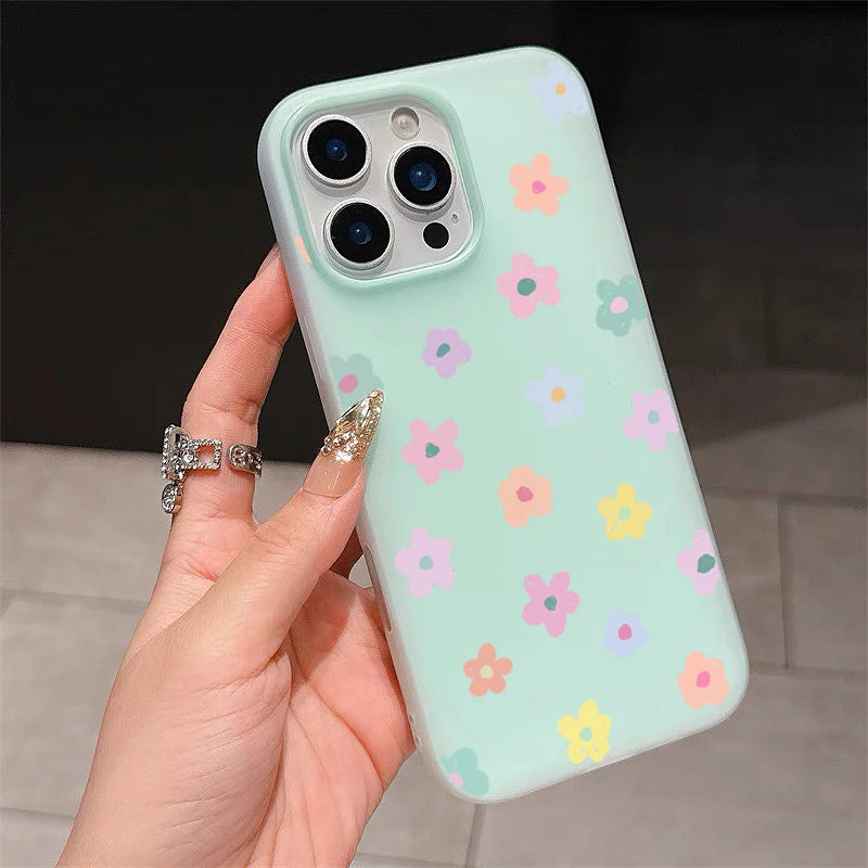 Cute Colorful Flower Pattern Phone Case
