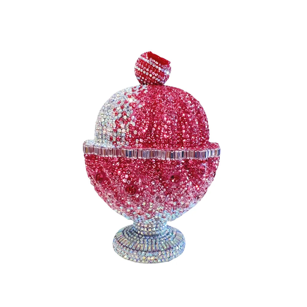 Ice Cream Cup Crystal Clutch