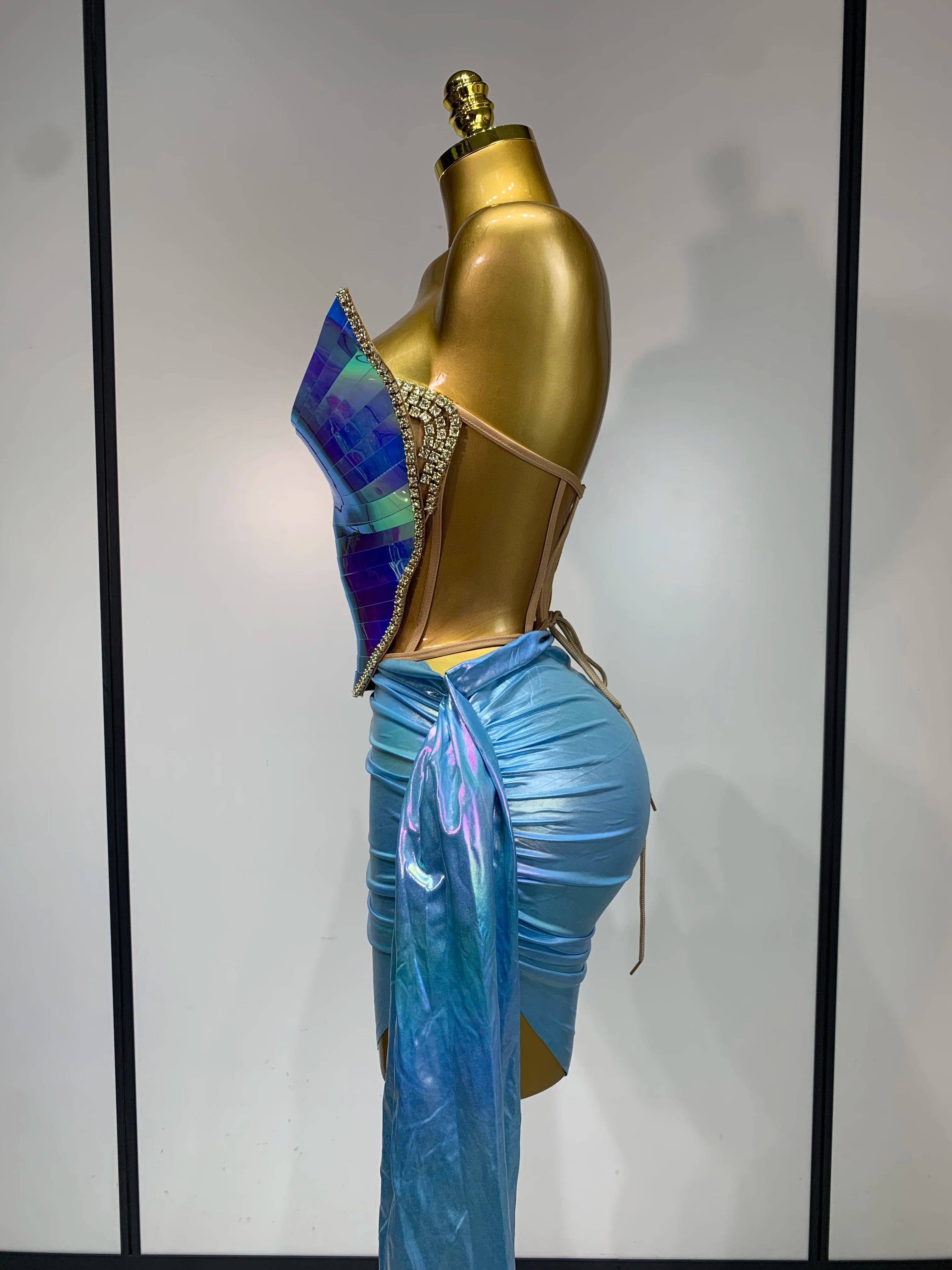 Tube Corset Two Piece Skirt Set