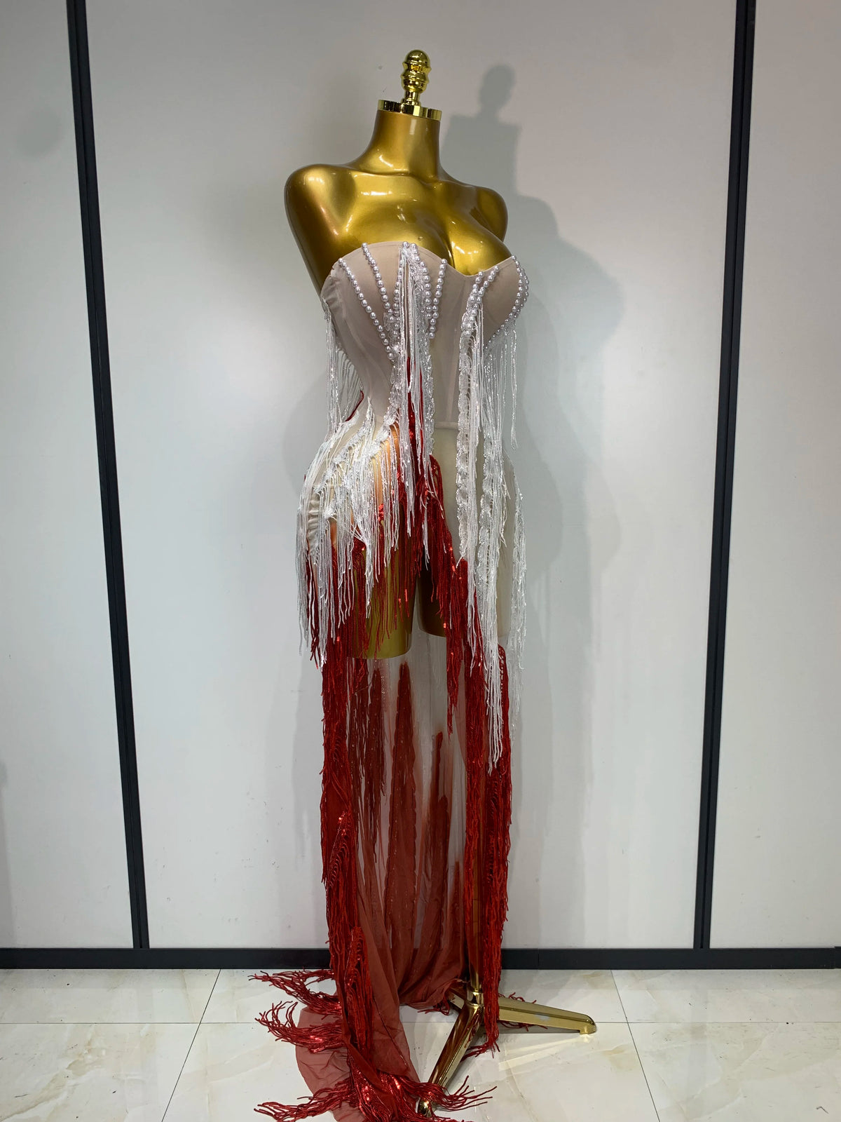 Fire Quartz Pearl Dress