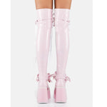 Pink Bow Boots