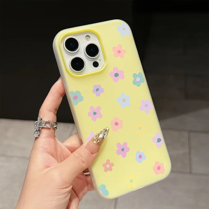 Cute Colorful Flower Pattern Phone Case
