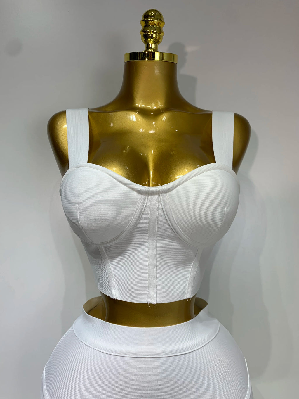 Bandage Corset Two Pieces Skirt Set