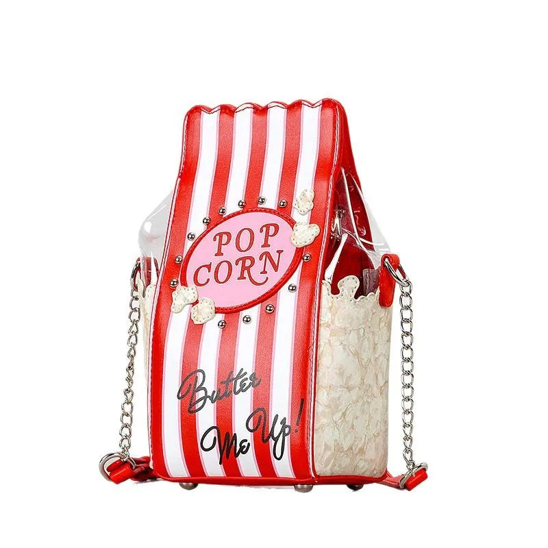 Popcorn Bucket Crossbody Bag
