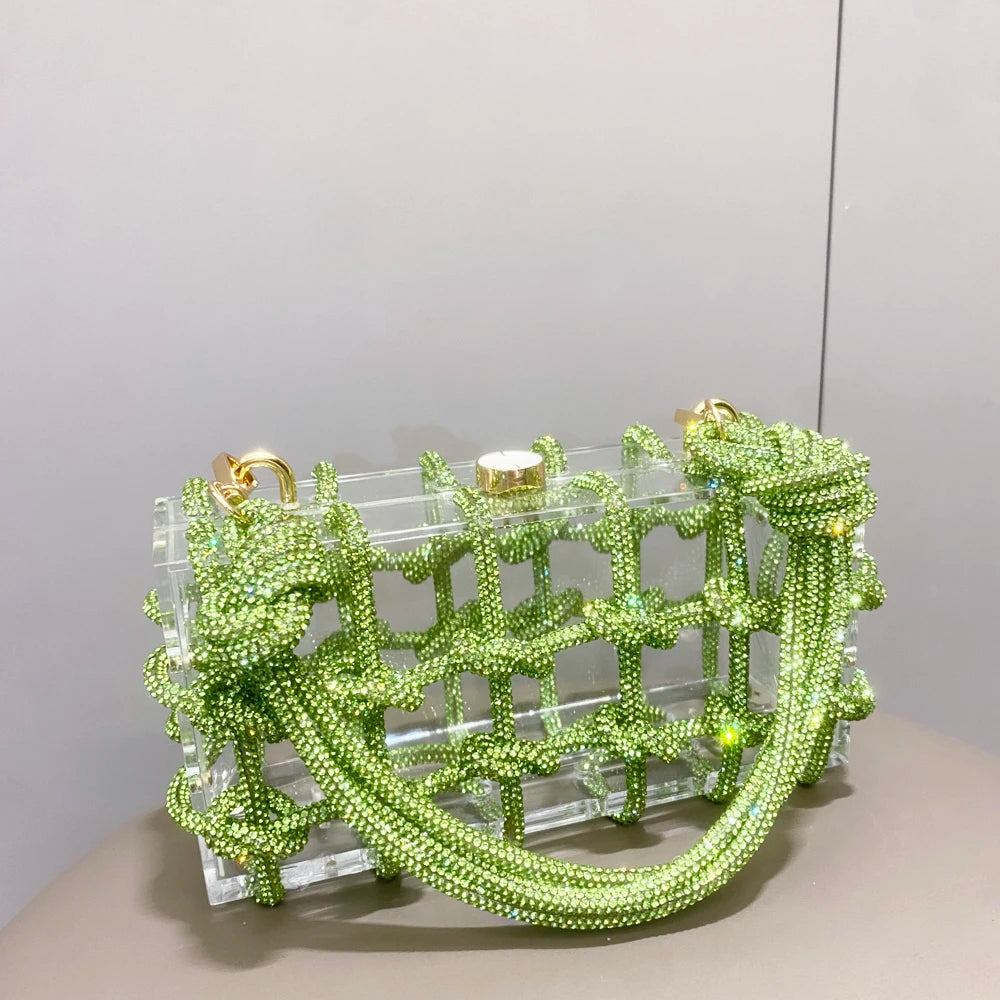 Glitz & Glamour Clear Box Bag