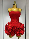 Rose Corset Two Piece Skirt Set