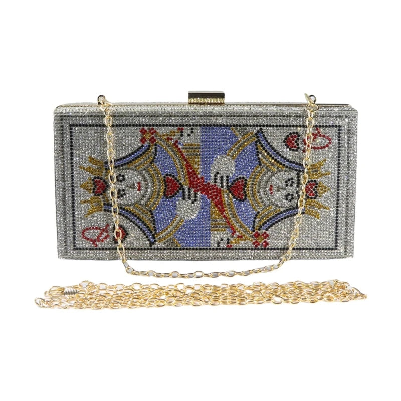 Queen Crystal Rhinestone Clutch