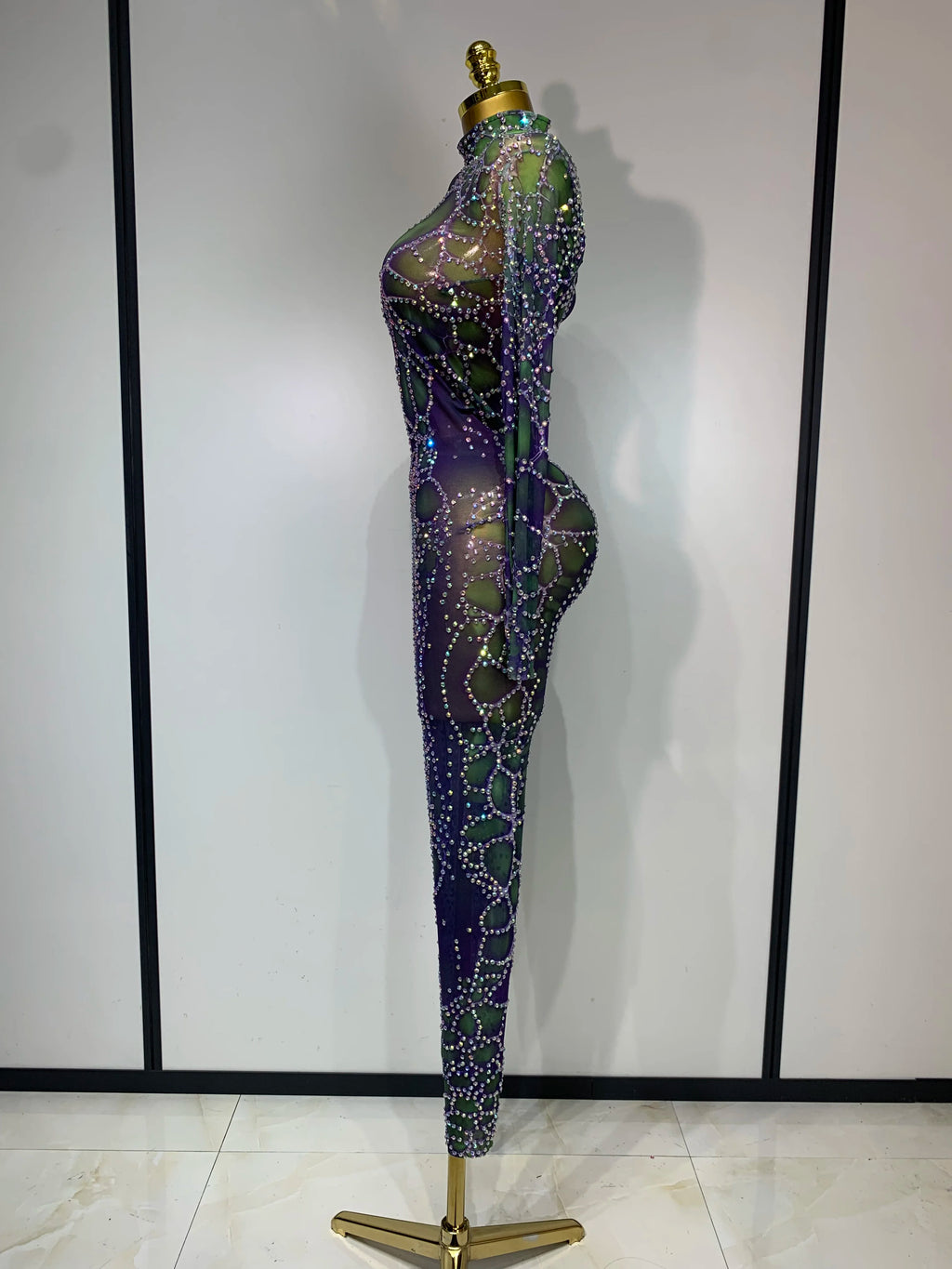 Purple Green Jumpsuit