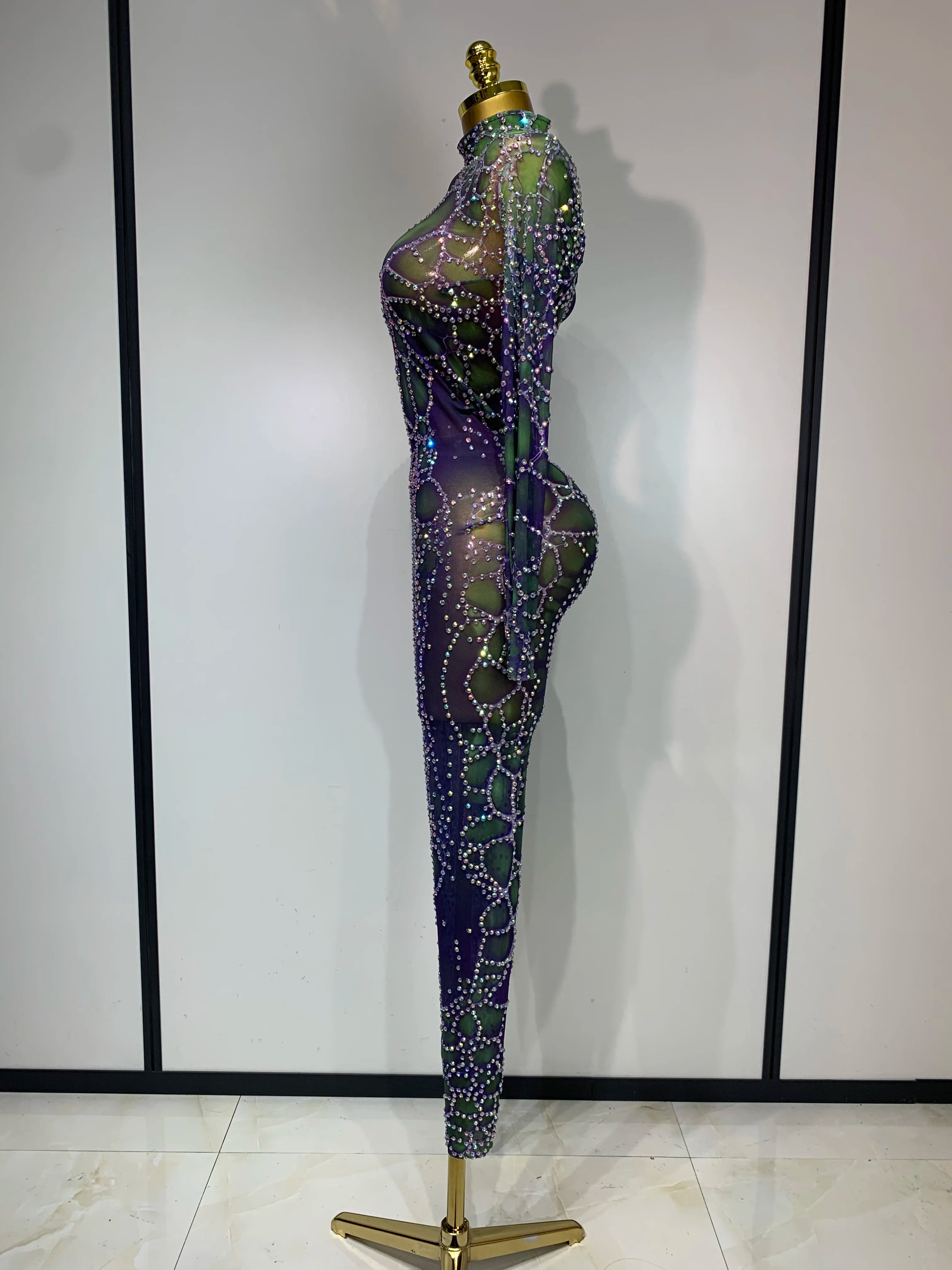 Purple Green Jumpsuit