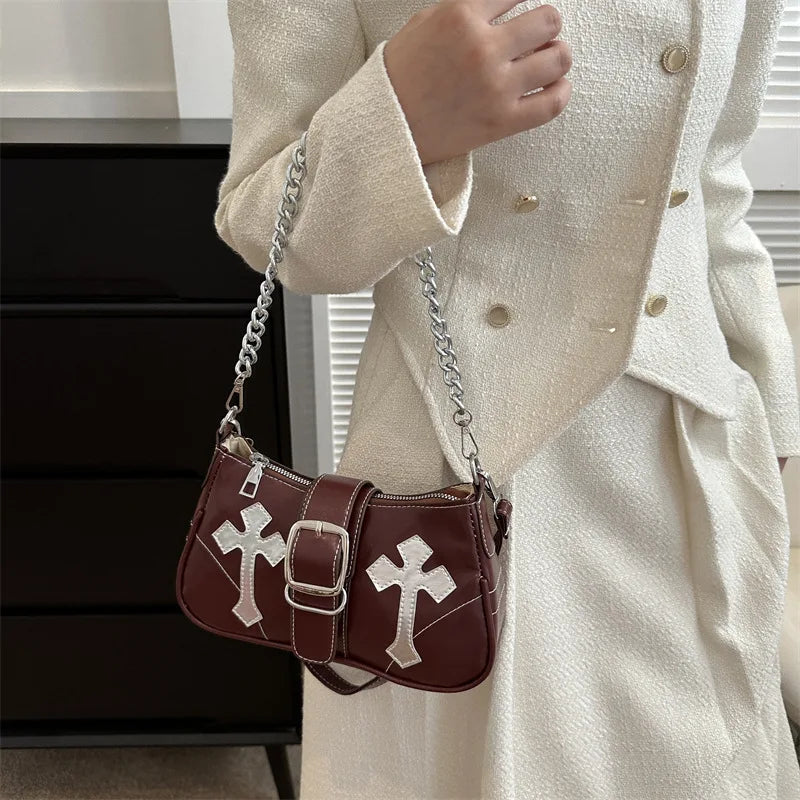 Cross Chain Shoulder Bag