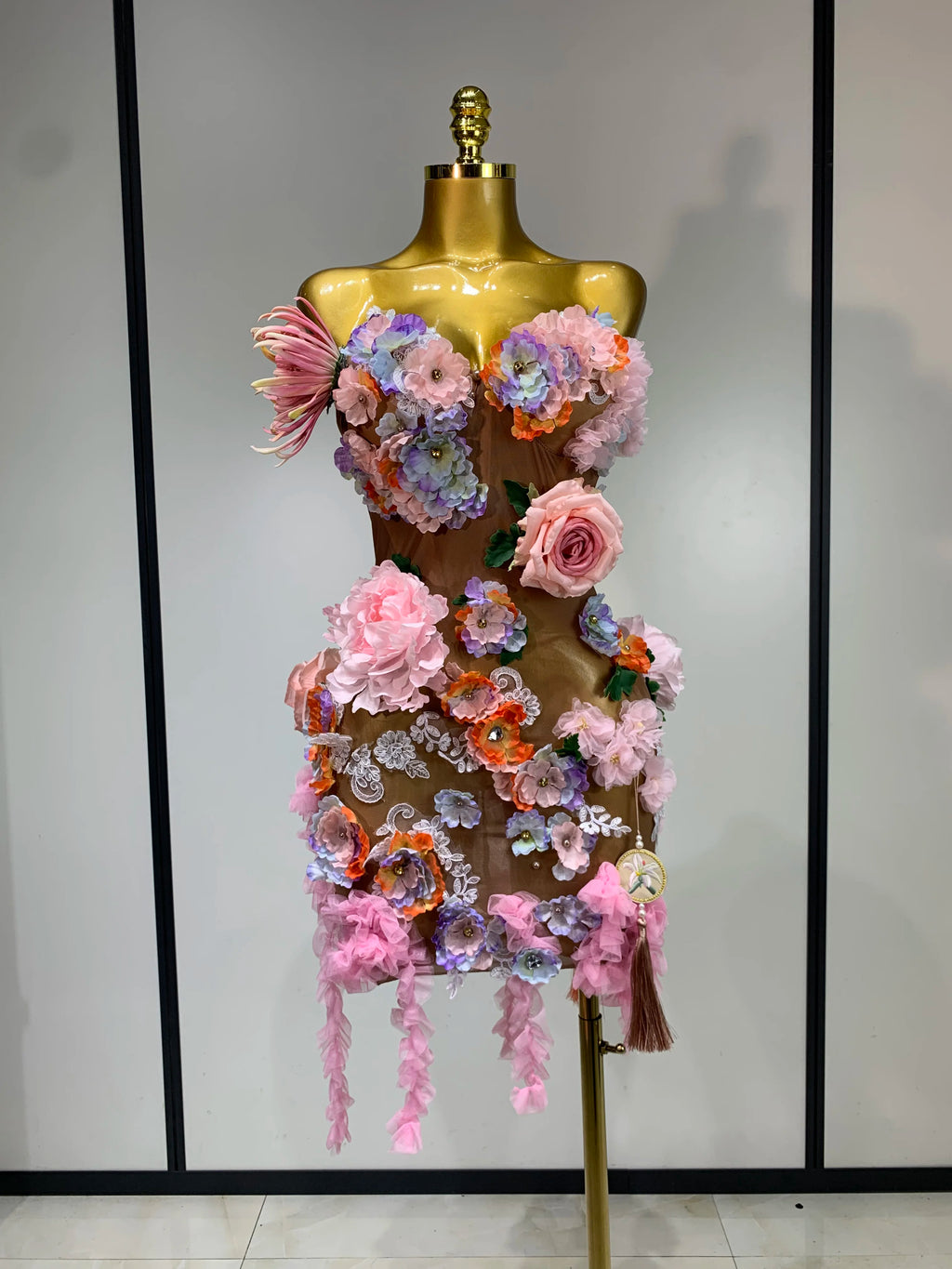 Flower Mesh Dress