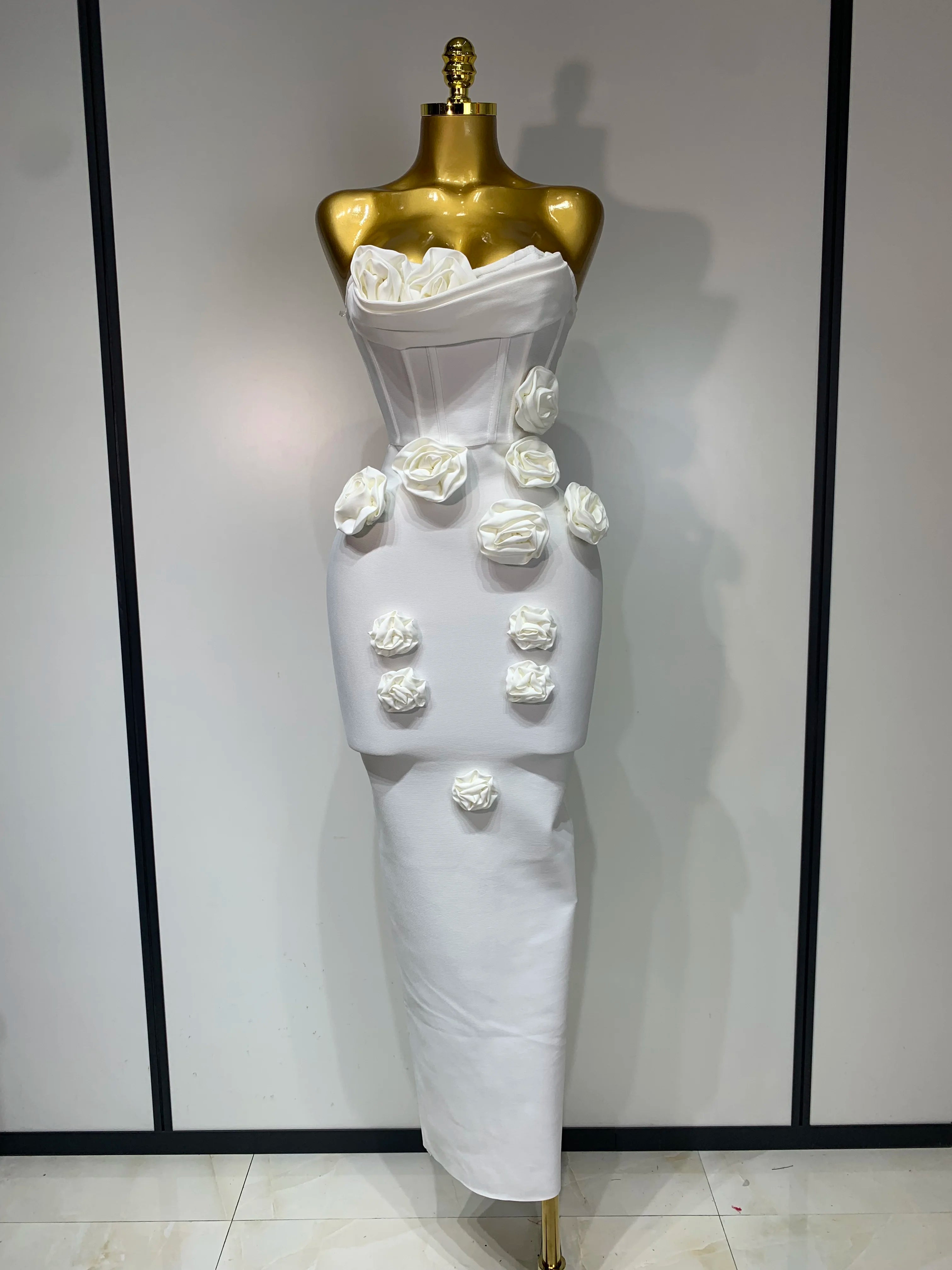 Rose Corset Tube Dress