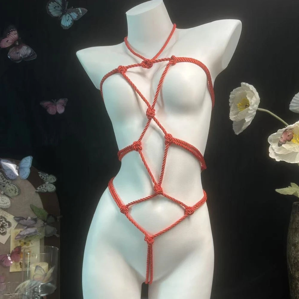 Rope Bondage Lingerie Bodysuit
