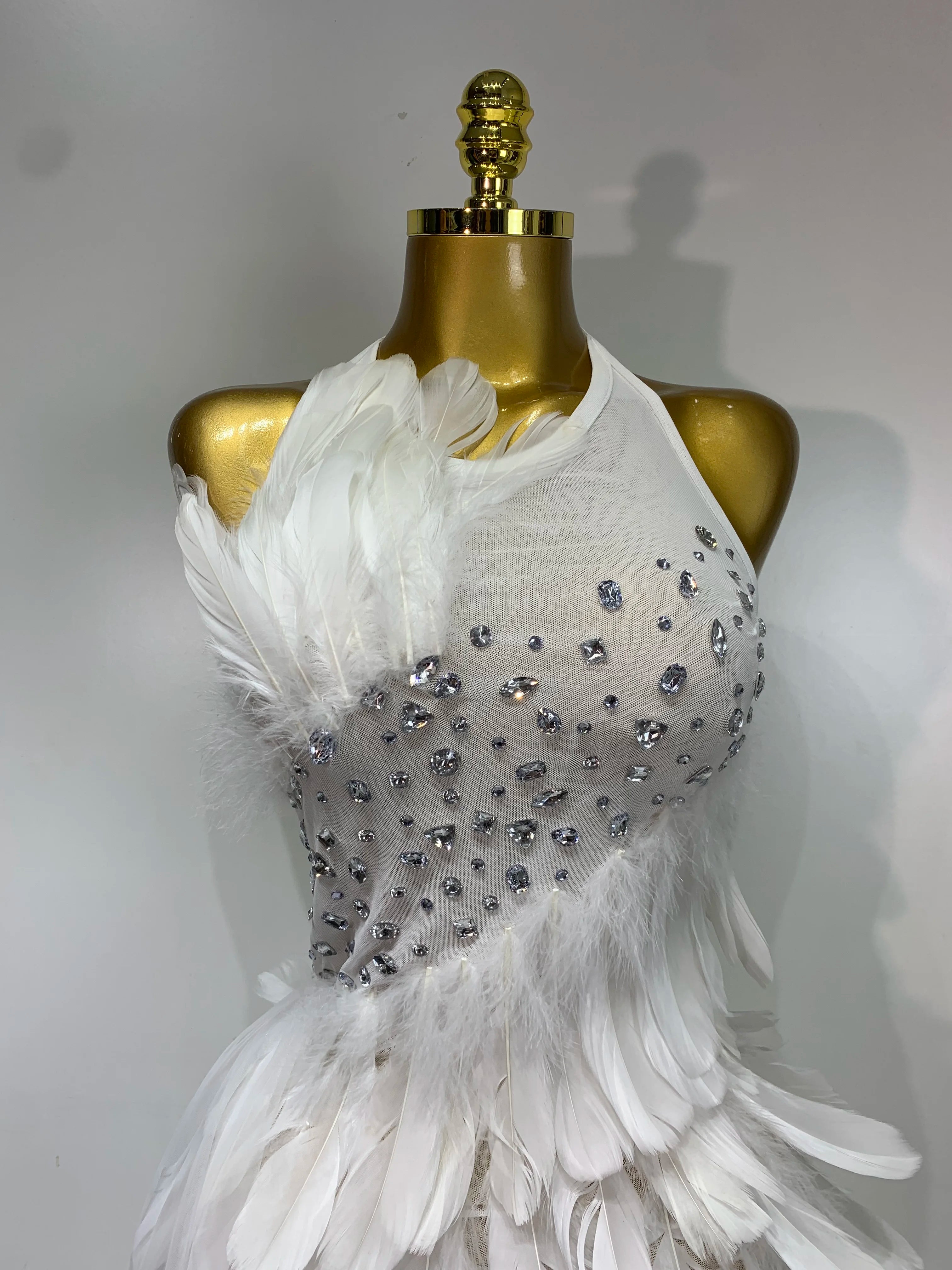 White Feather Dress