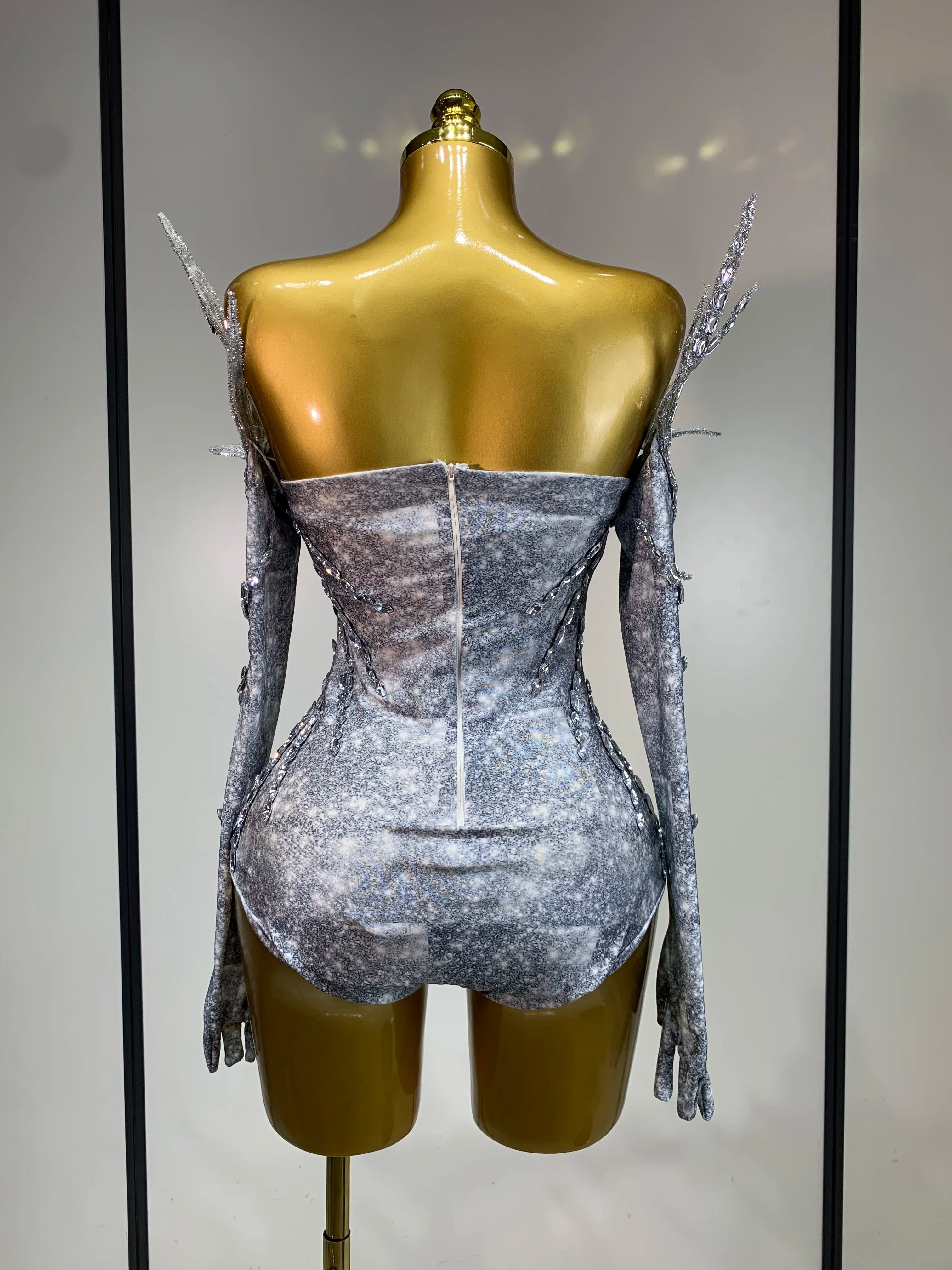 Silver Flame Bodysuit