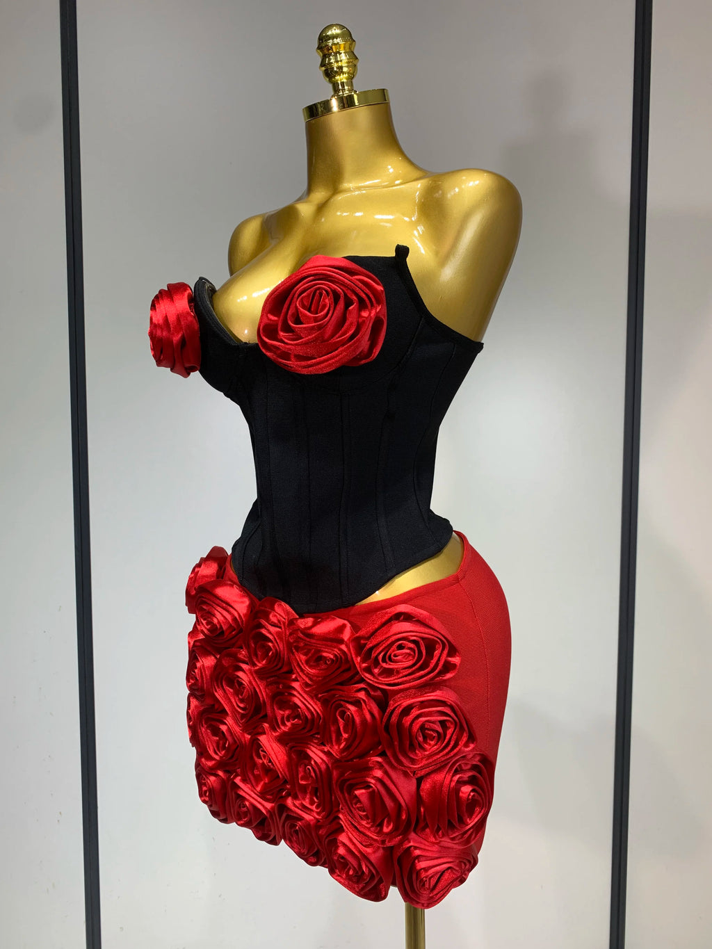 Rose Flower Two Piece Set