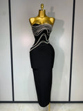 Diamond Lines Bodycon Dress