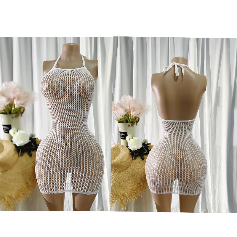 Fishnet Cover Up Dress