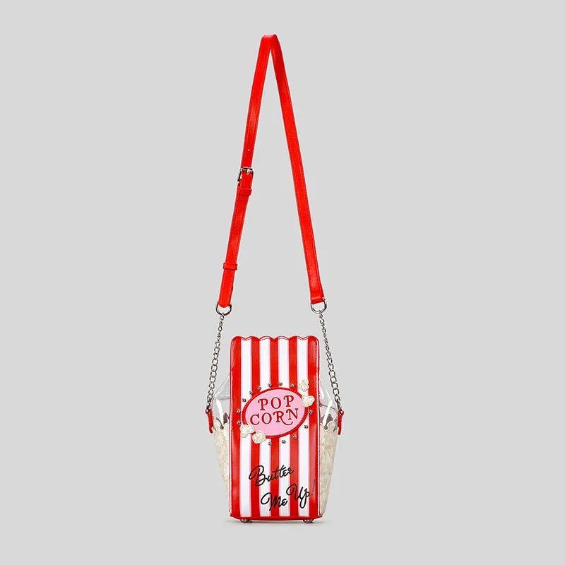 Popcorn Bucket Crossbody Bag