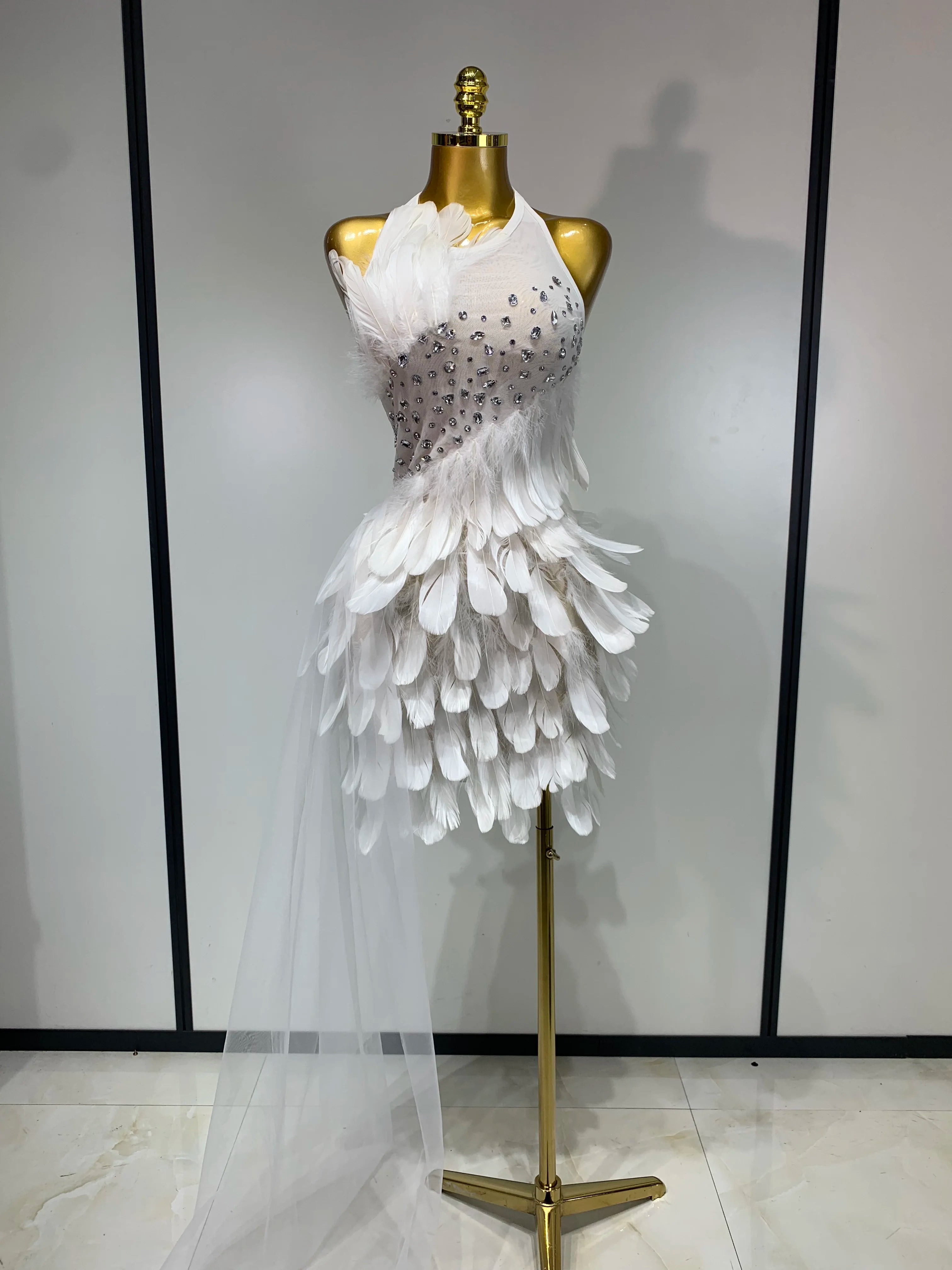 White Feather Dress