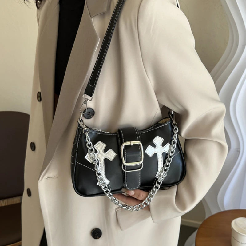 Cross Chain Shoulder Bag