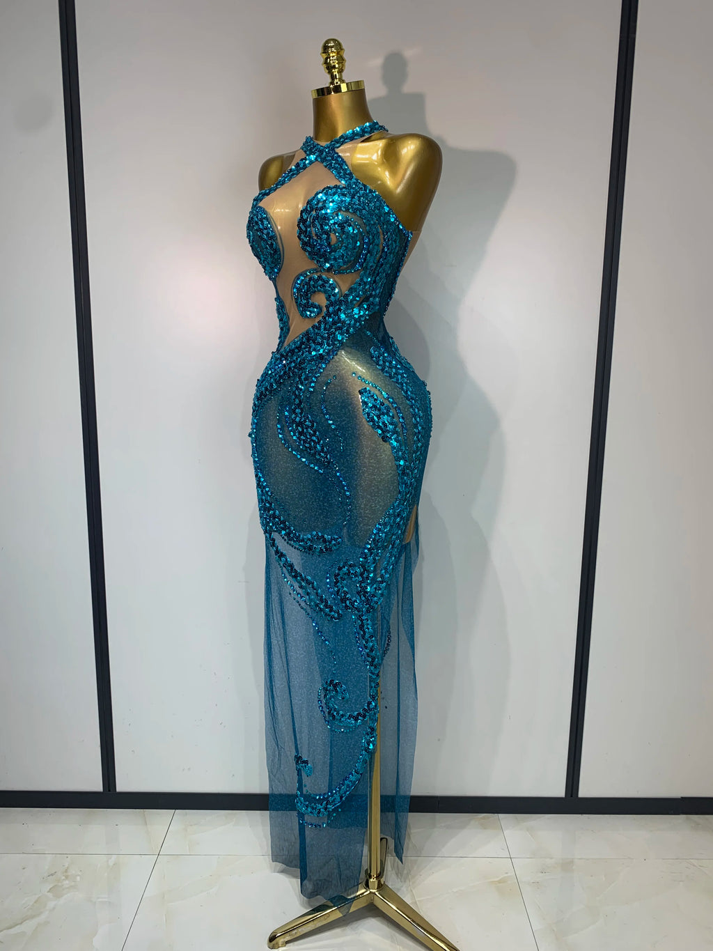 Ocean Goddess Mesh Dress